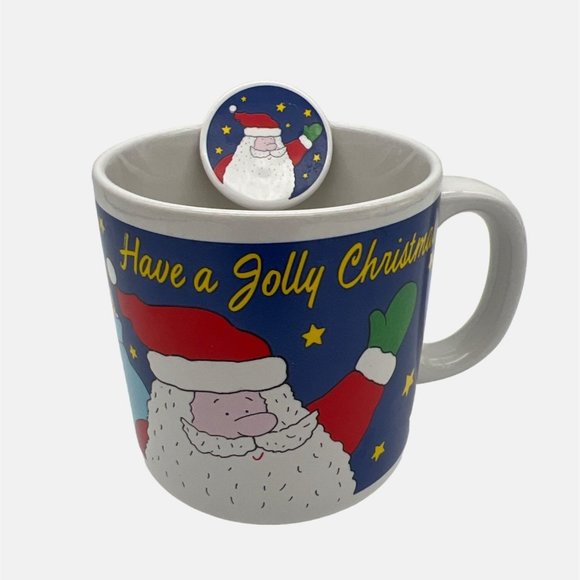Russ Berrie & Co Other - Russ Berrie Have a Jolly Christmas Coffee Mug Santa Claus Item 8521 Taiwan 3.5"